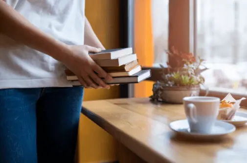 image of someone learning about prepositions